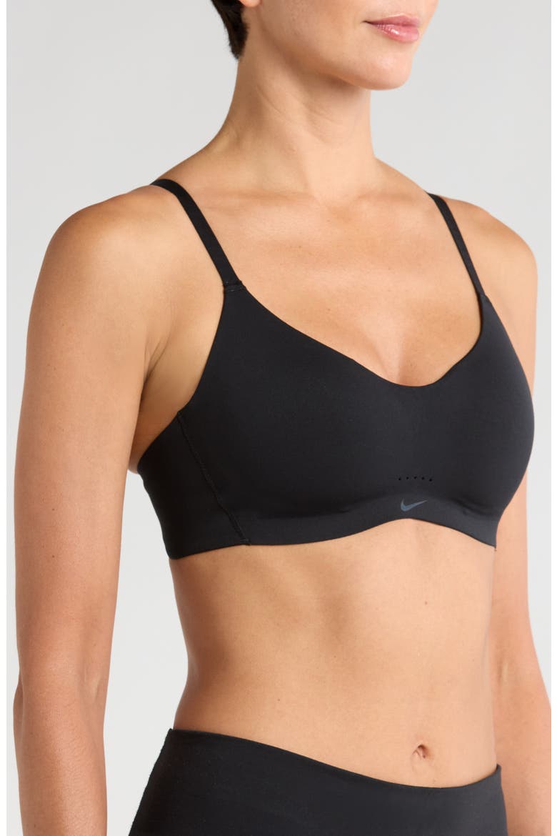 Alate Minimalist Dri-FIT Padded Sports Bra, Alternate, color, 010 BLACK/COL GY