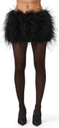 Naked Wardrobe Feather Miniskirt
