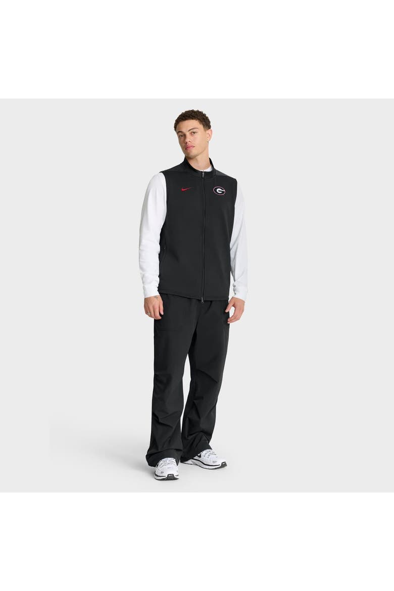 Men's Nike Black Georgia Bulldogs Primetime Victory Performance Full-Zip Vest, Alternate, color, Black