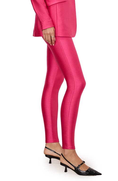 Shop Good American Good Waist High Shine Compression Leggings In Ballerina Pink004