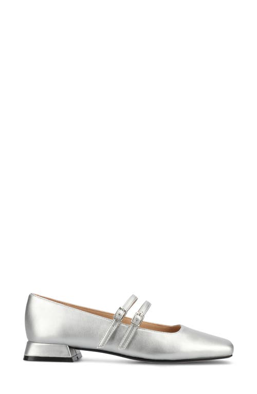 Shop Journee Collection Gredah Mary Jane Pump In Silver