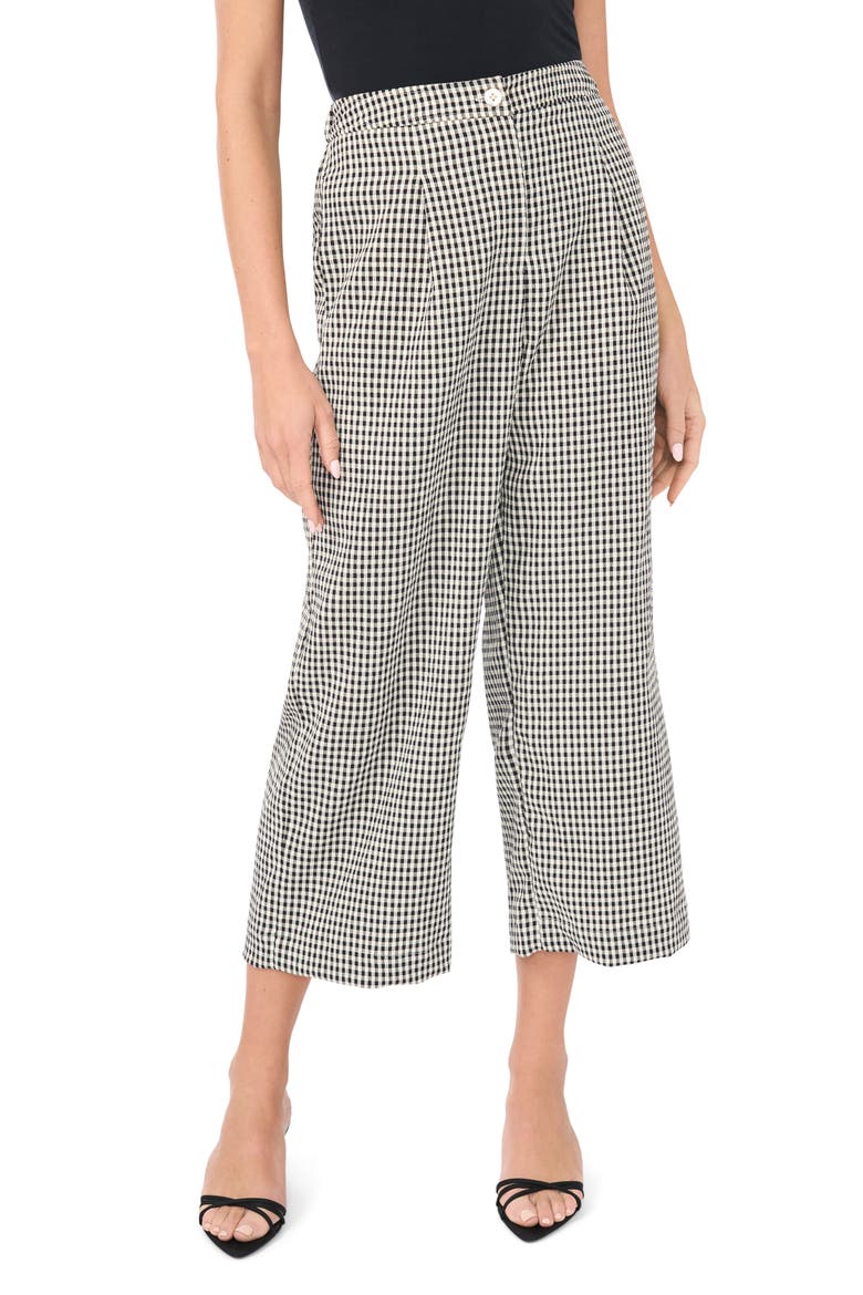 Crop Straight Leg Pants, Main, color, RICH BLACK