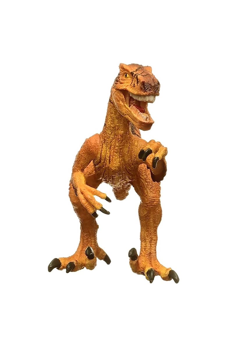 Velociraptor 7 Inch Dinosaur Figurine, Alternate, color, Multicolored
