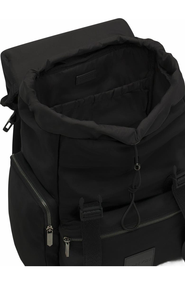 Lanvin Curb Backpack In Recycled Nylon, Alternate, color, Black