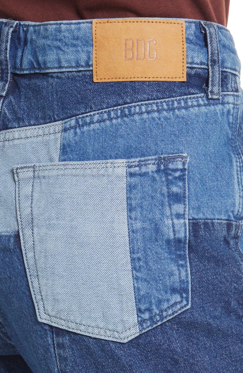 BDG Urban Outfitters Patchwork Puddle Jeans, Alternate, color,