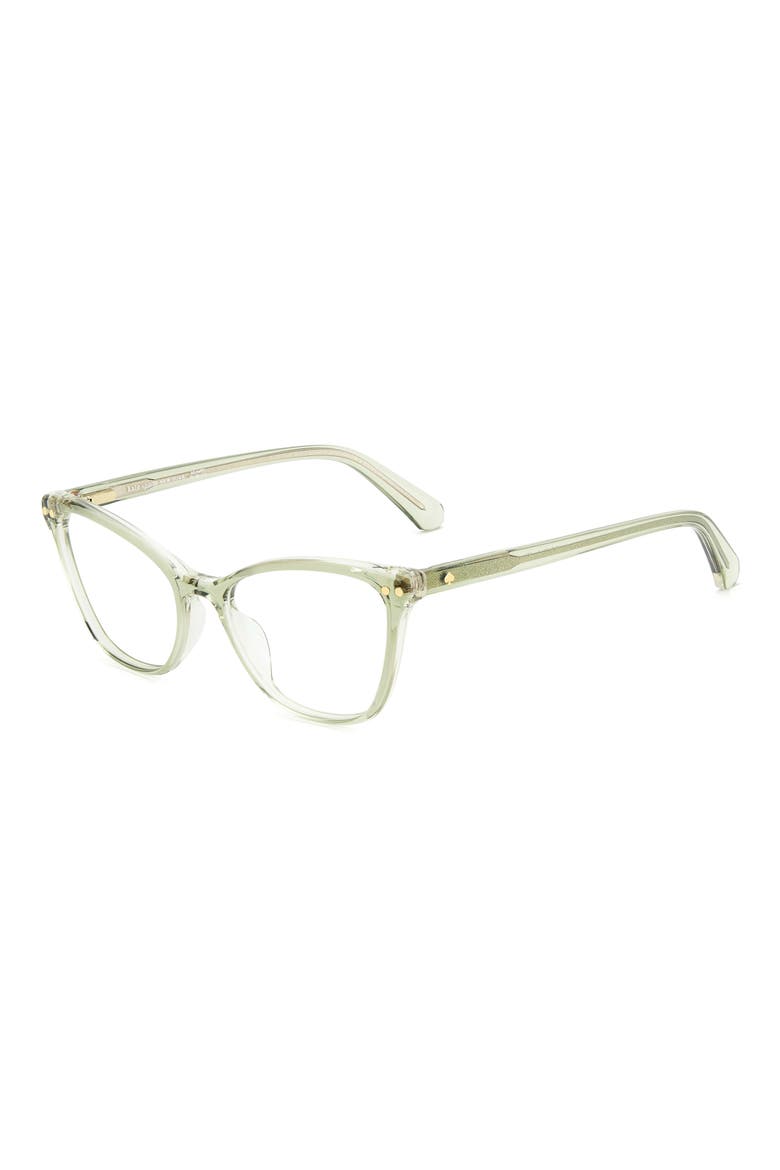 elora 50mm cat eye reading glasses, Alternate, color, CRYSTAL GREEN
