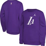Jordan Brand Youth Jordan Brand Purple Los Angeles Lakers Courtside Statement Edition Sweatshirt