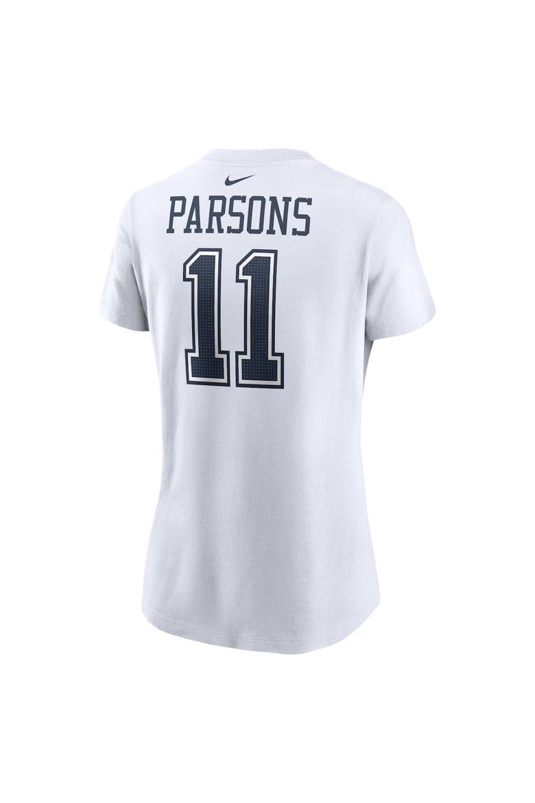 Women's Nike Micah Parsons White Dallas Cowboys Player Name & Number T-Shirt, Alternate, color, White
