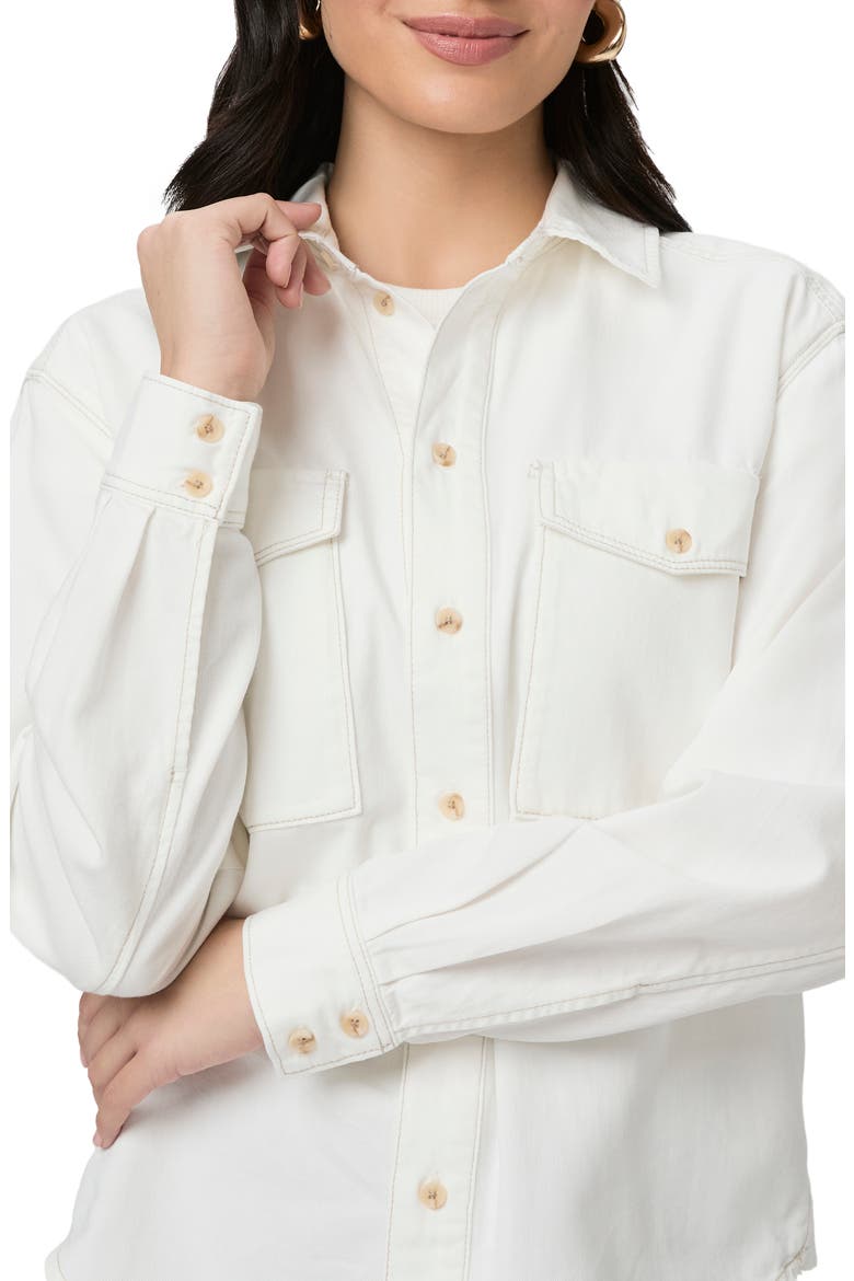 River Stretch Cotton Blend Shirt, Alternate, color, ALABSTRSND