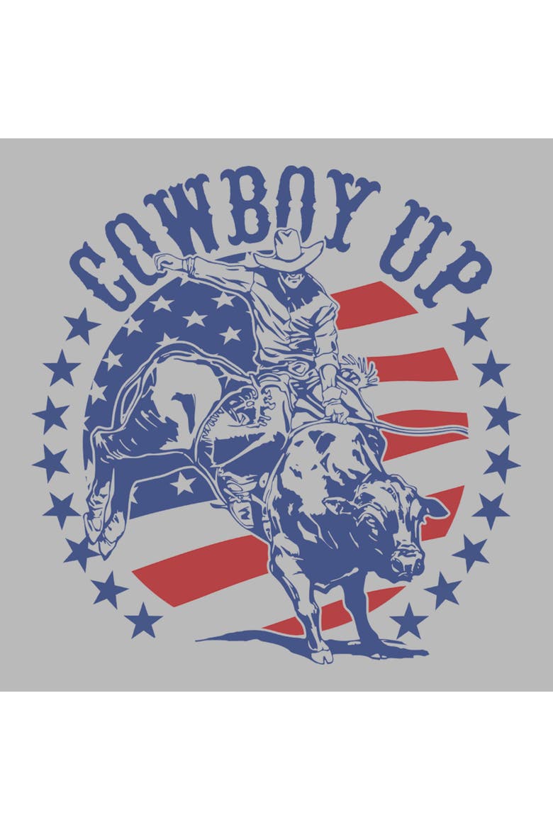 Men's Lost Gods American Cowboy Up  Graphic T-Shirt, Alternate, color, Ice Grey
