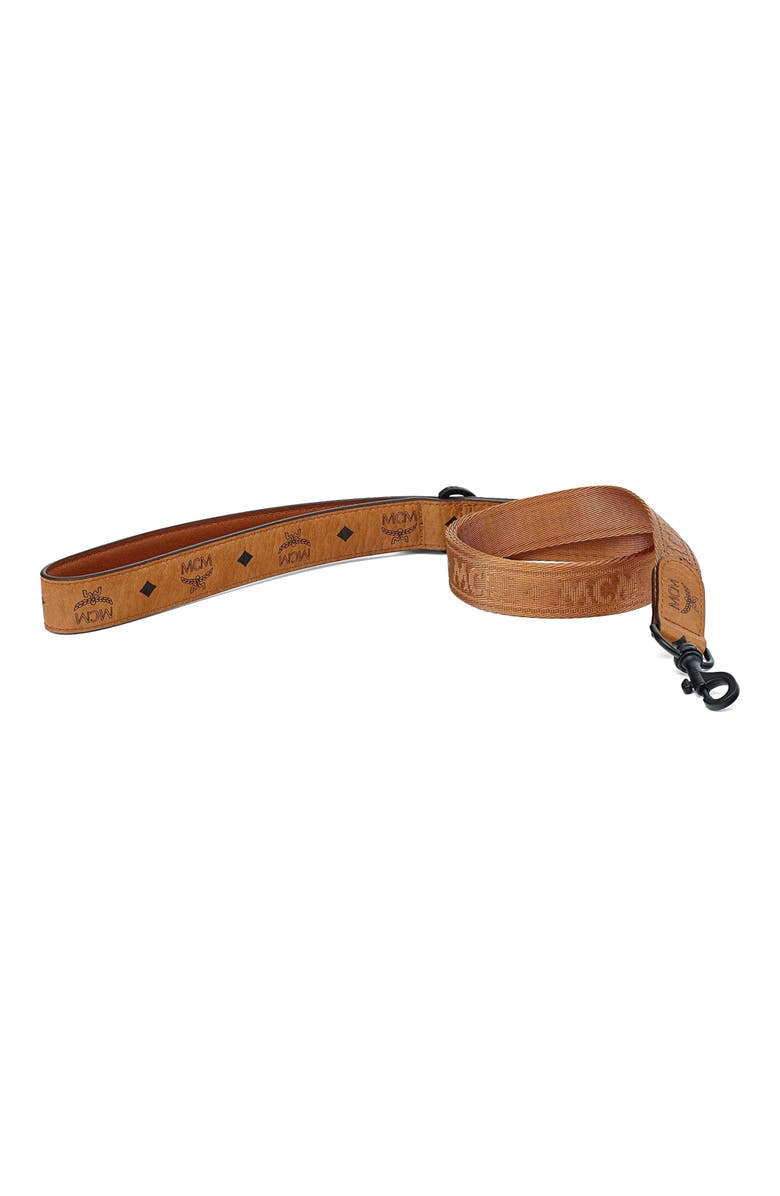 MCM Pet Leash in Visetos, Alternate, color,