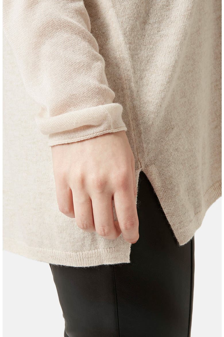 Front Seam V-Neck Sweater, Alternate, color, CREAM