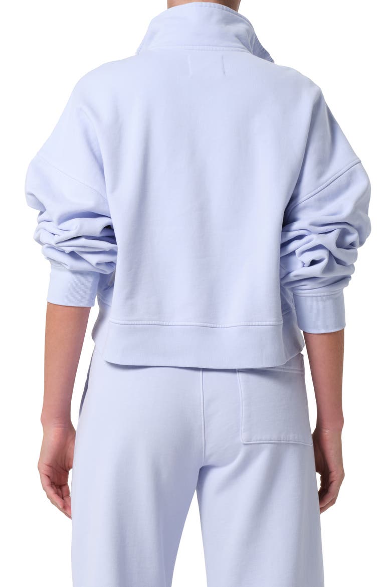 Mirelle Oversize Henley Sweatshirt, Alternate, color, PERIWINKLE