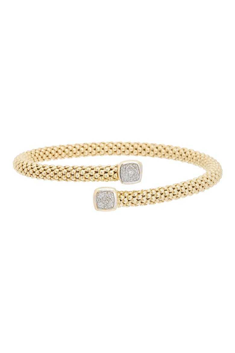 Mesh Diamond Cuff Bangle, Main, color, YELLOW