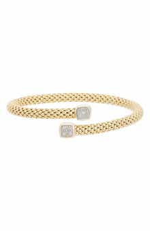 Mesh Diamond Cuff Bangle