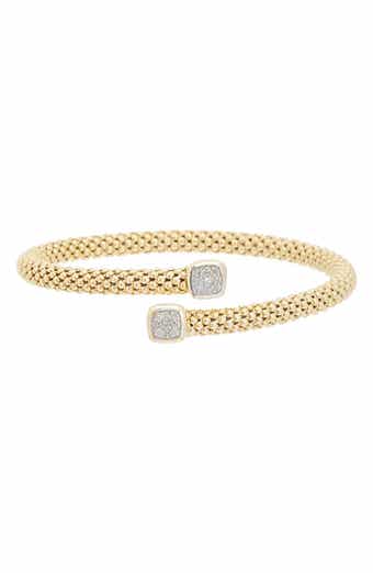 Mesh Diamond Cuff Bangle