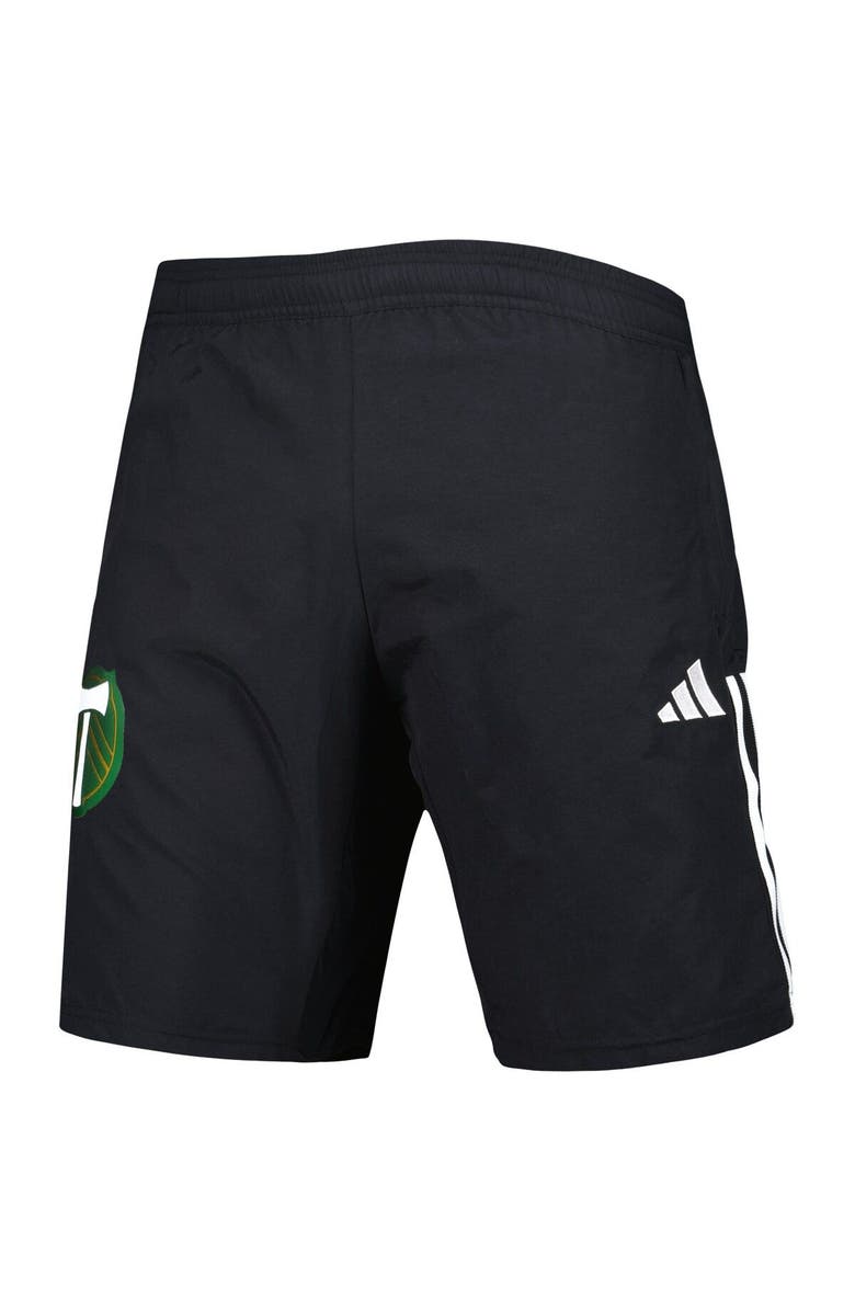 adidas Men's adidas Black Portland Timbers Downtime Shorts, Alternate, color, Black