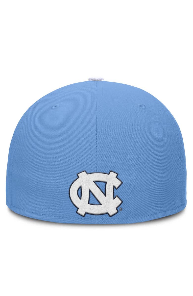Jordan Brand Men's Jordan Brand Carolina Blue/White North Carolina Tar Heels Two-Tone Primetime Performance Fitted Hat, Alternate, color, 