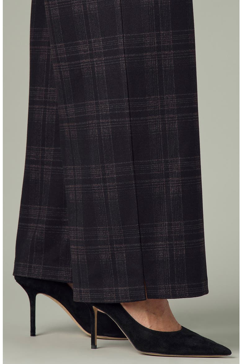 Whitney Skyrise Plaid Wide Leg Trousers, Alternate, color, BLACK/ WHEAT