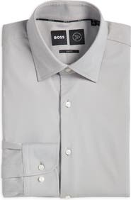 BOSS Roan Kent Slim Fit Button-Up Shirt