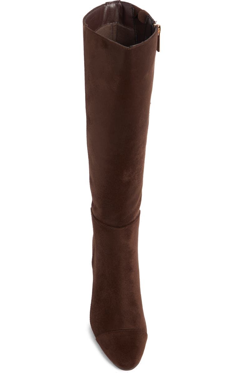 Anne Klein Serafina Cap Toe Tall Boot, Alternate, color, Brown
