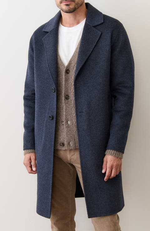 Irving Brushed Melton Longline Topcoat