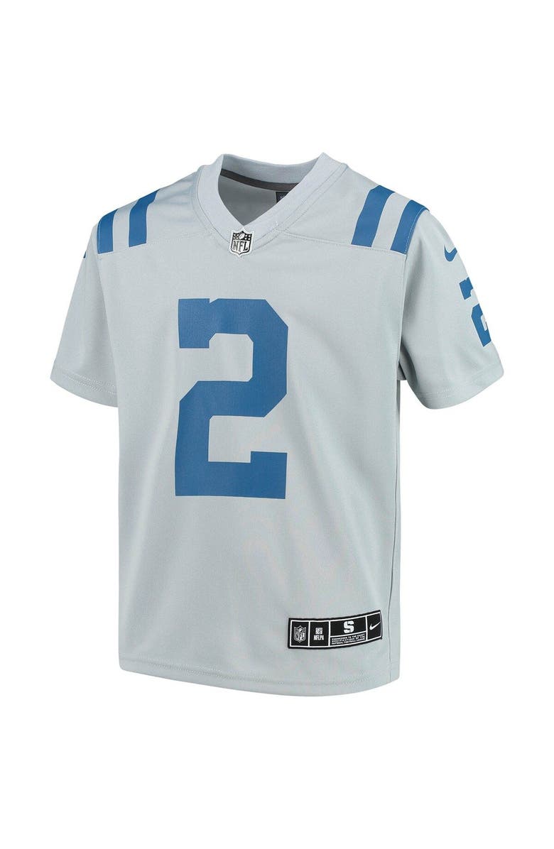 Nike Youth Nike Carson Wentz Gray Indianapolis Colts Inverted Team Game Jersey, Alternate, color, 