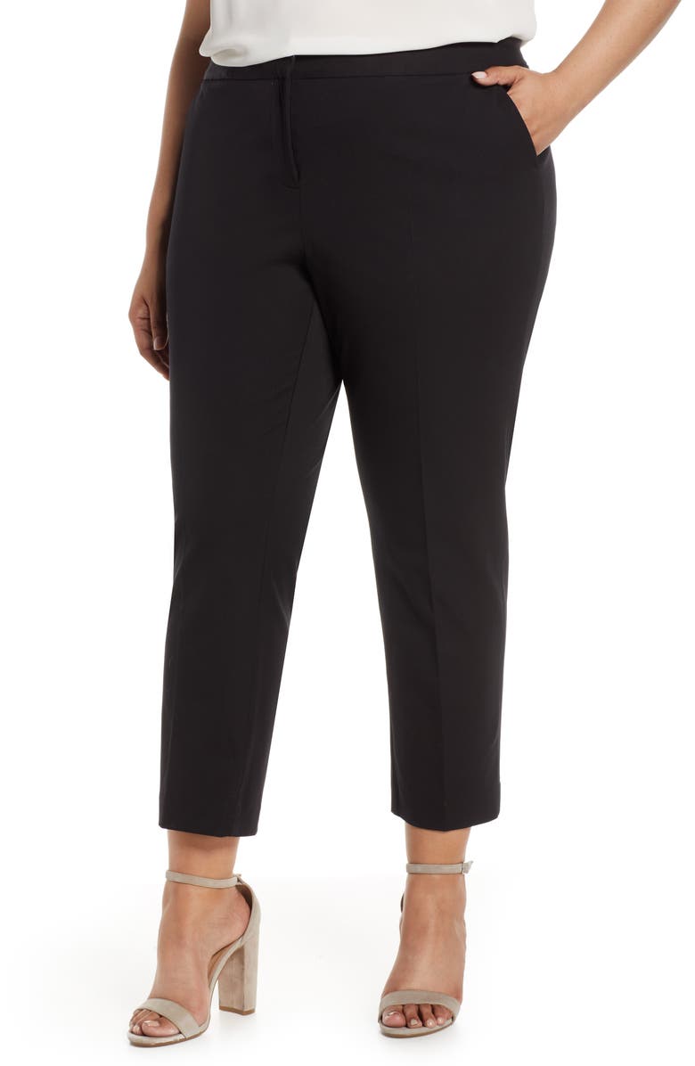 Vince Camuto Stretch Twill Crop Pants, Main, color, 