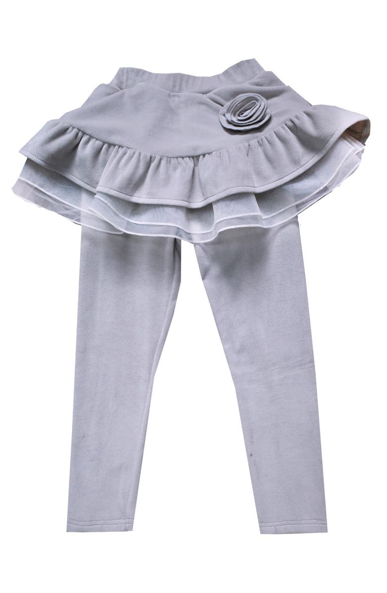 JOE-ELLA Kid's Skirted Leggings, Main, color, Grey