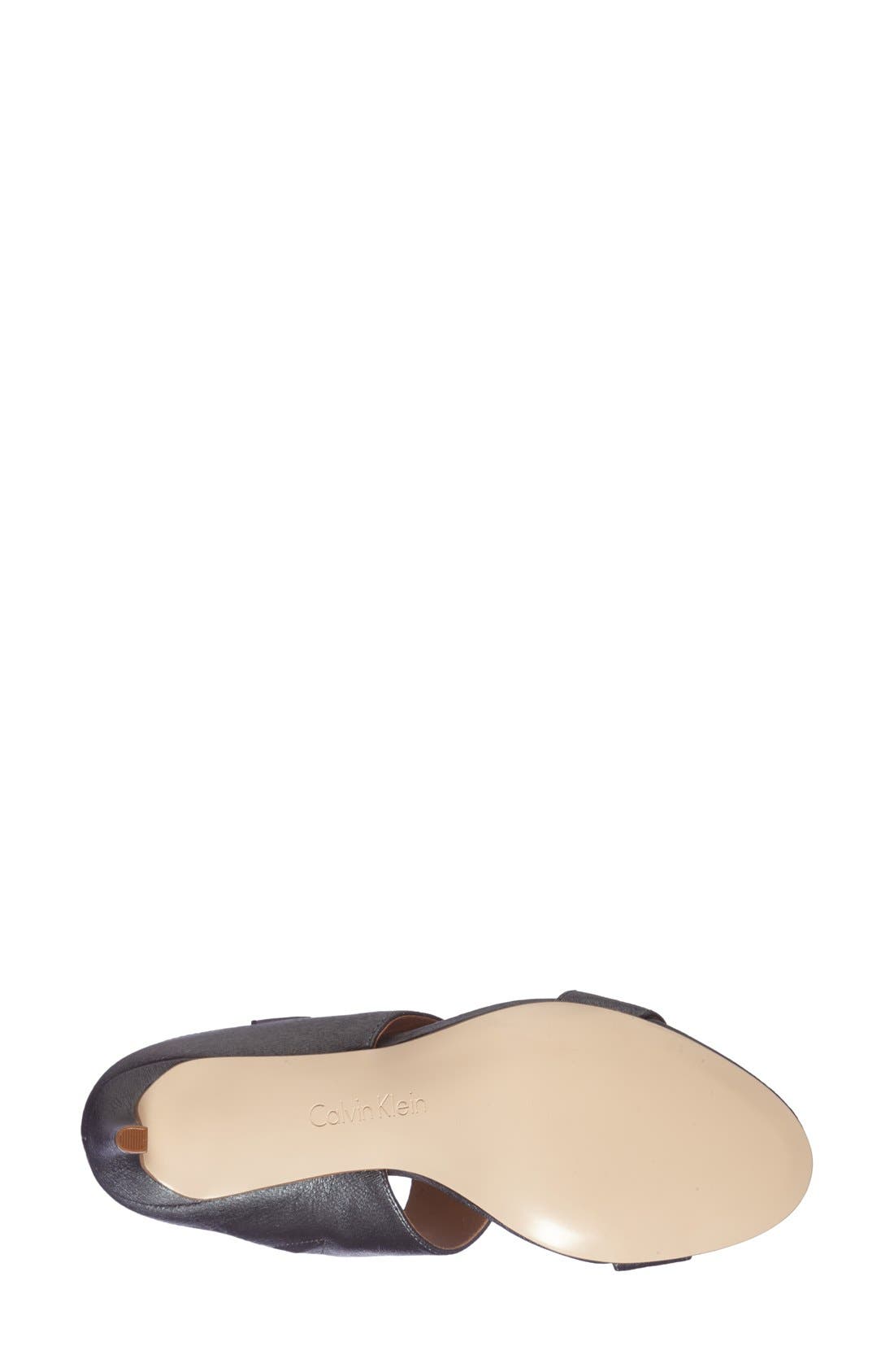 'Cecily' Sandal, Alternate, color, PEWTER