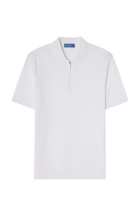 Westin Textured Cotton Zip Polo