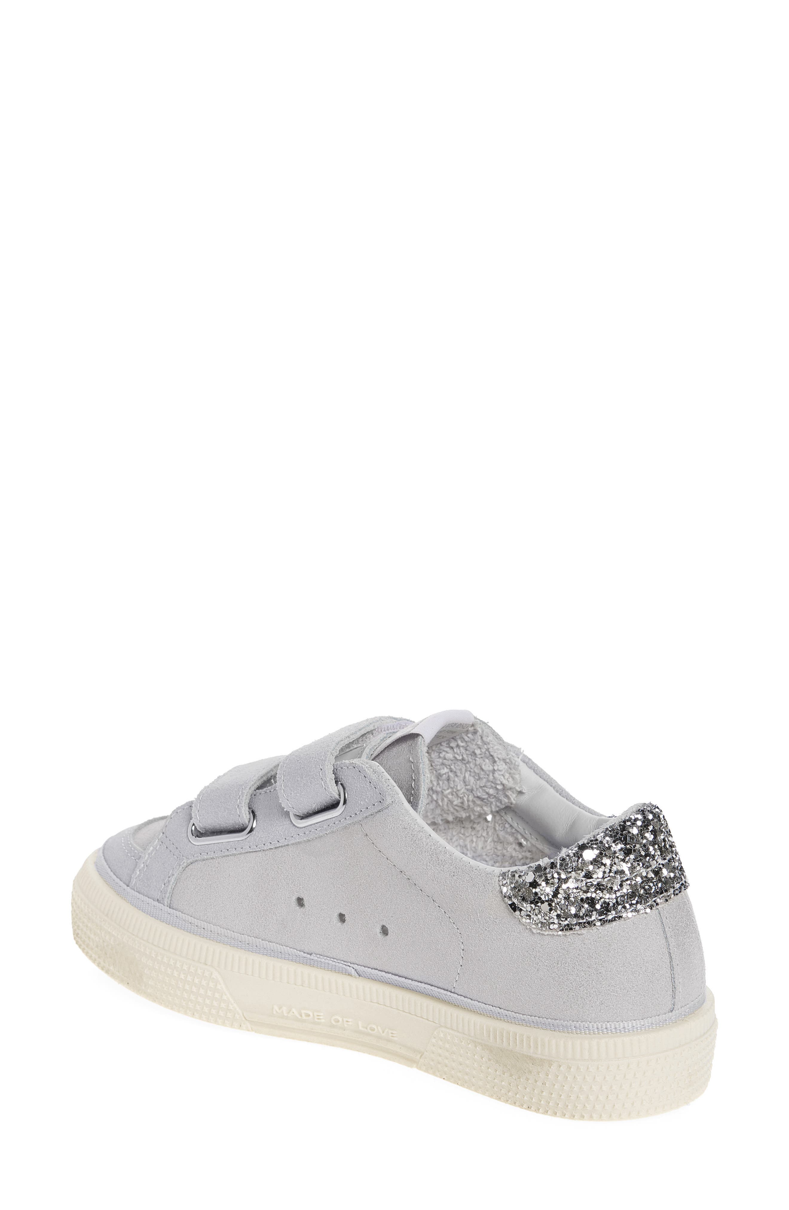Golden Goose May School Sneaker, Alternate, color, Platinum