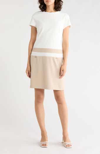 Scuba Crepe Shift Dress