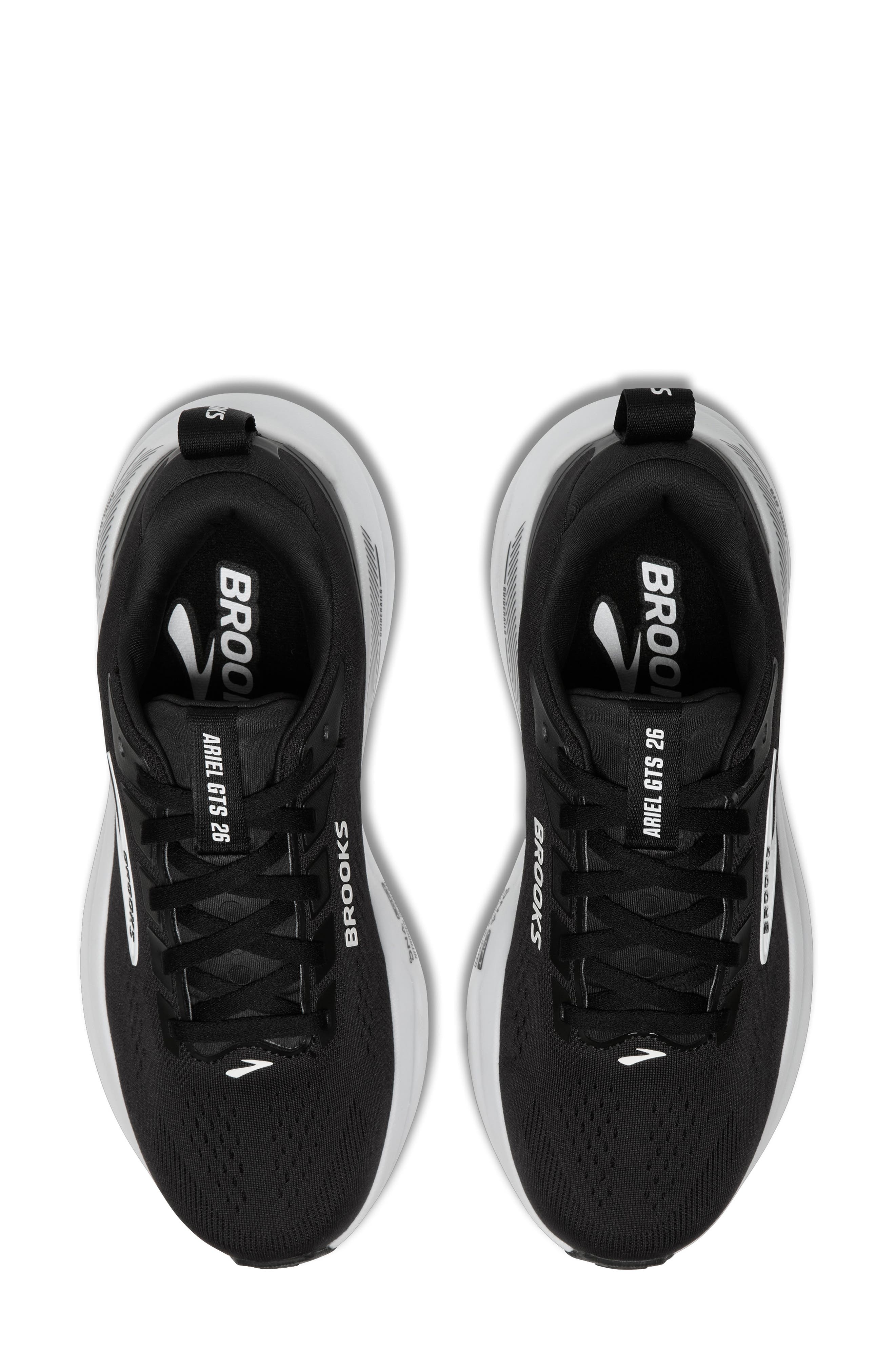 Brooks Ariel GTS 26 Running Shoe, Alternate, color, Black/ Grey/ White