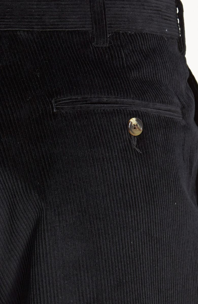 Berle Pleated Classic Fit Corduroy Trousers, Alternate, color, 