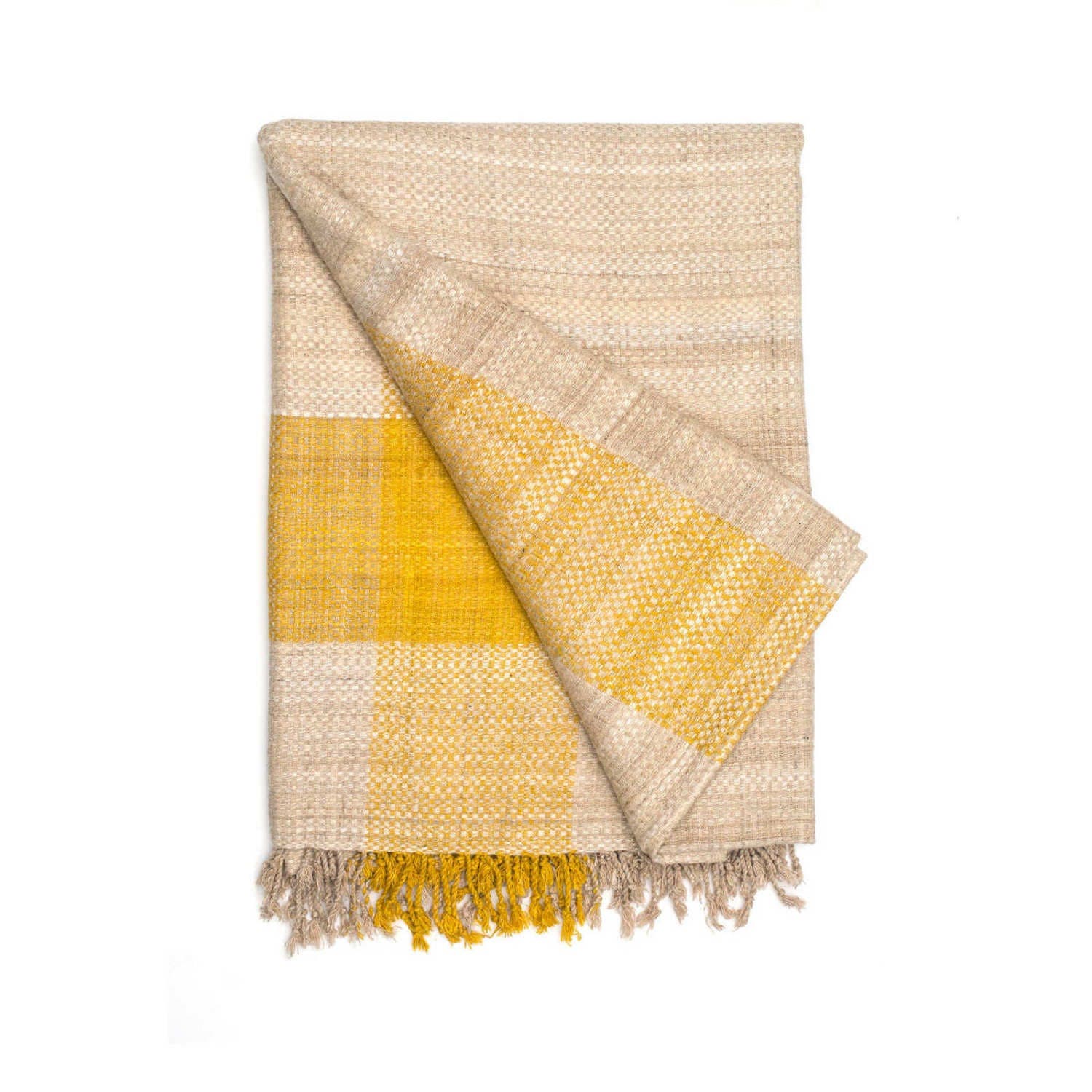 Sustainable Threads Border Handwoven Silk Throw