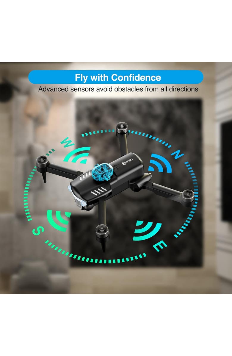 Drones - F19 Arvo Kids Drone, Alternate, color, Black