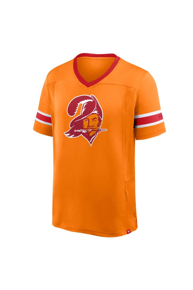 Men's Fanatics Orange Tampa Bay Buccaneers Hometown Premium Hashmark V-Neck T-Shirt, Alternate, color, Orange