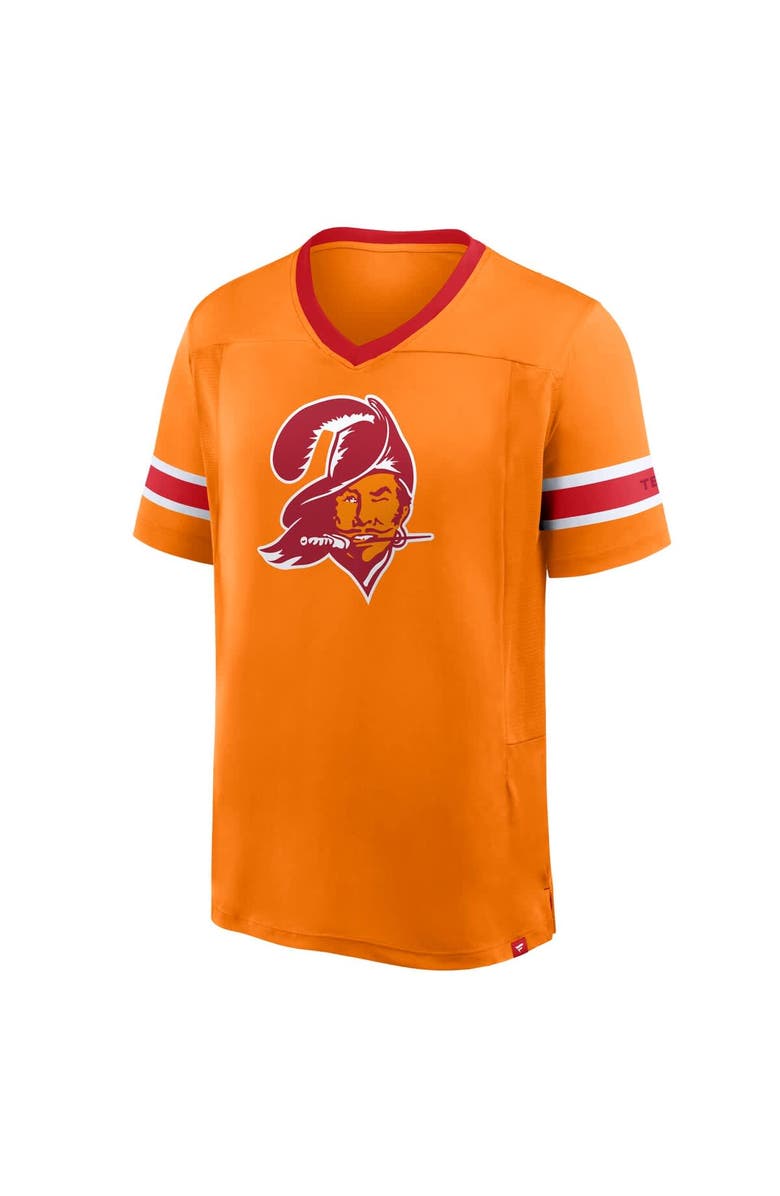 FANATICS Men's Fanatics Orange Tampa Bay Buccaneers Hometown Premium Hashmark V-Neck T-Shirt, Alternate, color, Orange