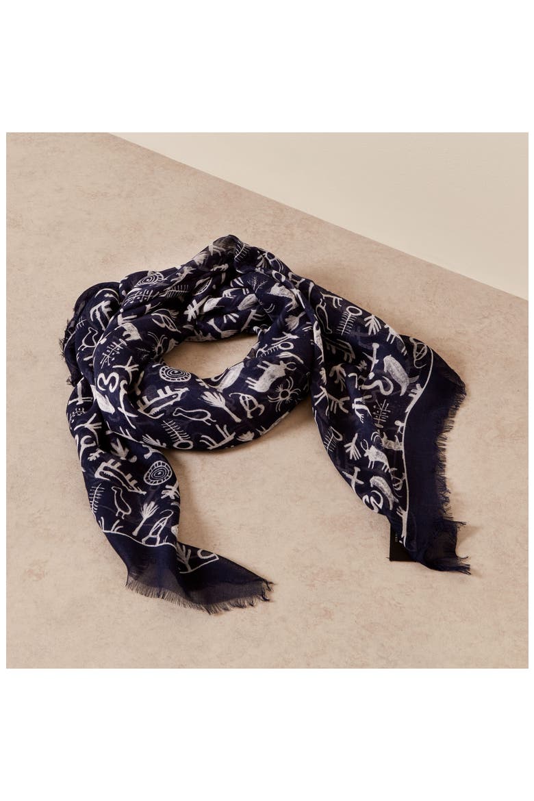 x Obaki Foundation Bidi Bidi Scarf, Alternate, color, NAVY