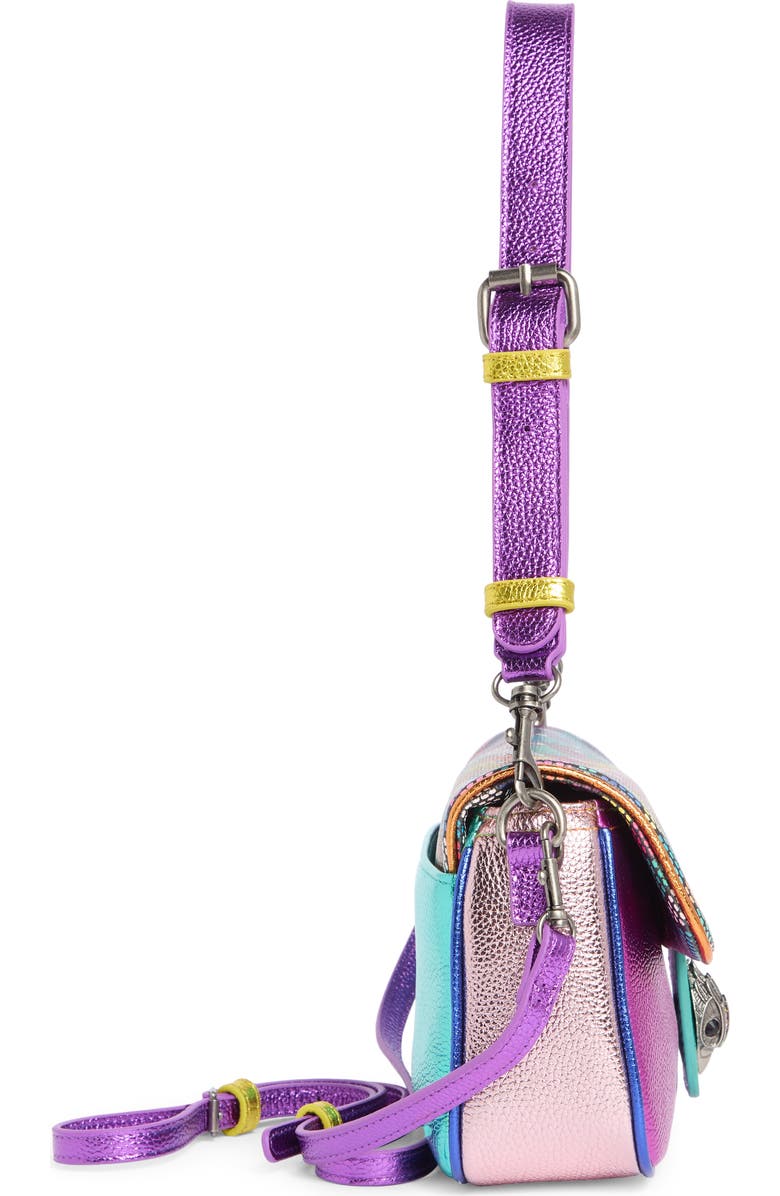 Kurt Geiger London Camden Flaplf Shoulder Bag, Alternate, color, Purple Multi