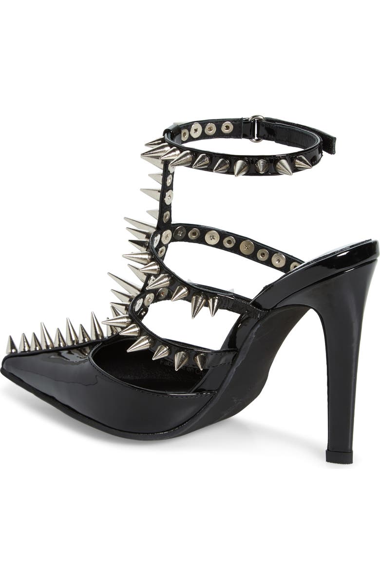 Jeffrey Campbell Step Back Spiked Pointed Toe Pump, Alternate, color,