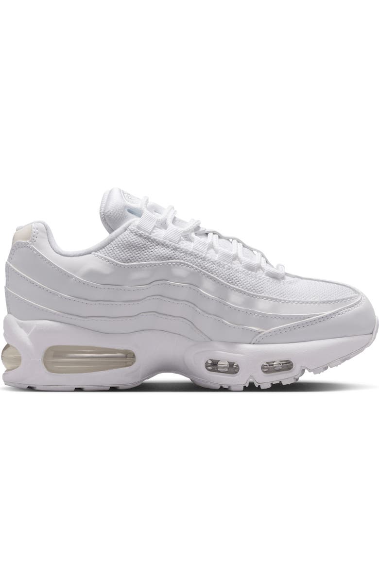 Nike Kids' Air Max 95 Sneaker, Alternate, color, White/White/Pure Platinum