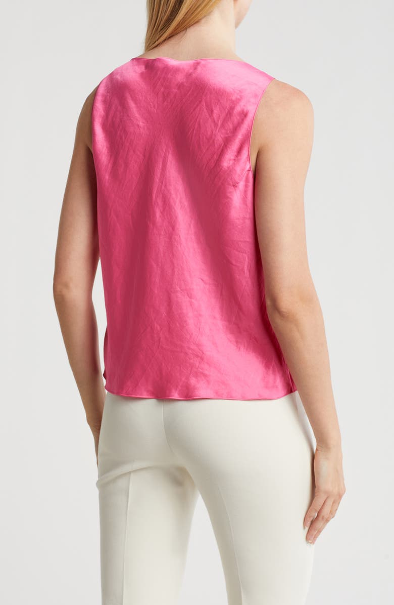 Theory Cowl Neck Sleeveless Top, Alternate, color, Pink Azalea - 1T7