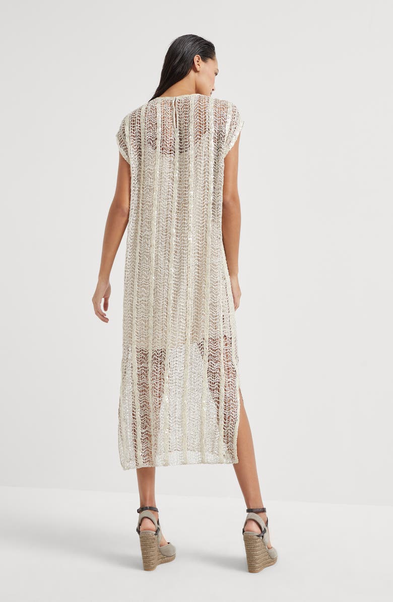 Brunello Cucinelli Dazzling Embroidery dress, Alternate, color,