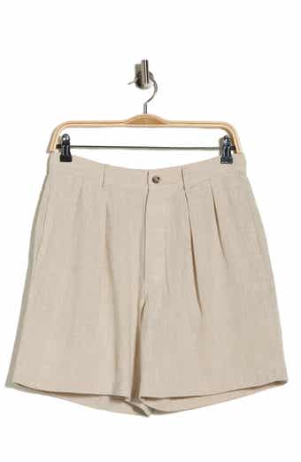 DENIMIST Double Pleat Linen Shorts