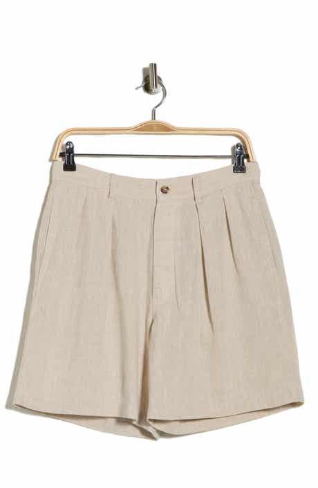 DENIMIST Double Pleat Linen Shorts