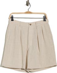 DENIMIST Double Pleat Linen Shorts