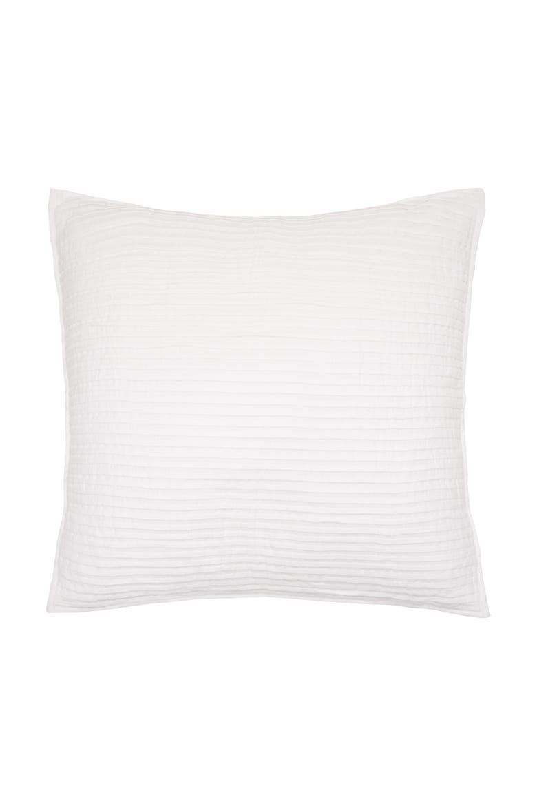 26" x 26" Tess Dove Cotton Euro Sham - Machine Washable, Main, color, White
