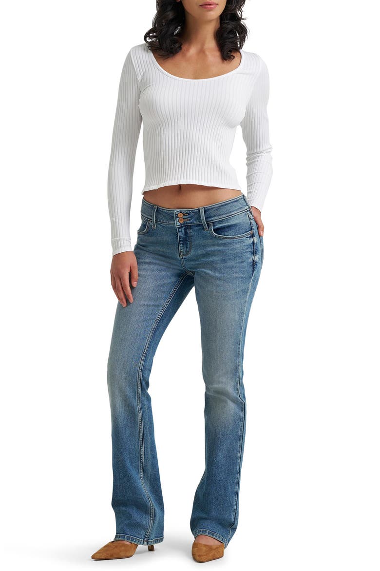 Low Rise Bootcut Jeans, Alternate, color, SONORA FALLS